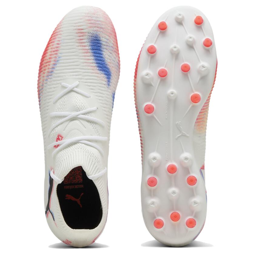 Puma Future 8 Match Classic Versatile Soccer Shoes Men Soccer Shoes White 108595-01