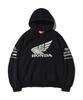 Phyps Motorfiets Honda Racing Logo Hoodie met Rits_Zwart