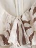 2025 Spring Women's European & American Casual Leopard Print Ruffle Dress