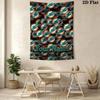 Name Benutzerdefinierte Miami Dolphins Logos Wandteppich Ästhetischer Wandbehang Gedruckter Stoffdecke Dekorative Wandteppiche für Schlafzimmer Wohnzimmer Heimdekoration