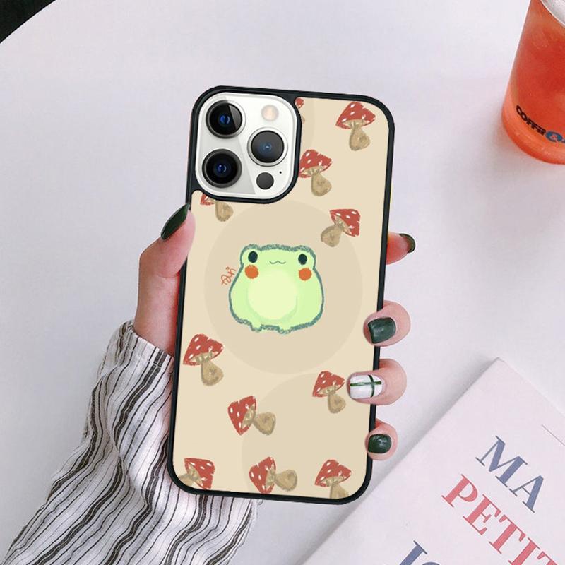 Mushroom Frog Phone Case Shell For iPhone 17 Air Plus Max Cover For iPhone 17 Air 14 13 12 16Pro Max 15 11