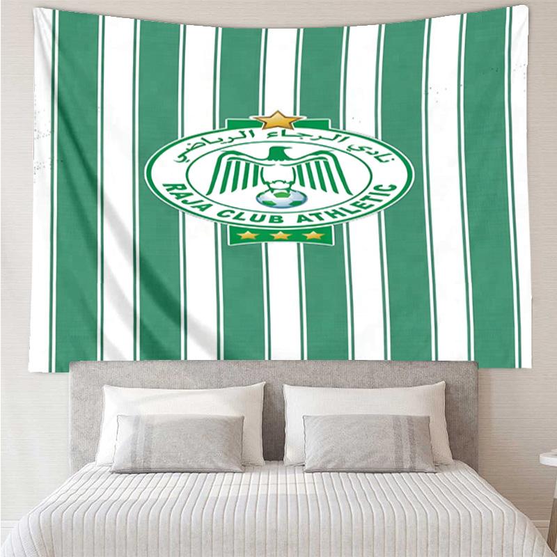 Raja Club Athletic Crest Tapestry Room Decoration Wall Hanging for Living Room Bedroom, dormitory, Birthday and Christmas gifts