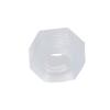 50Pcs Hex Nuts Plastic Environmental   Corrosion White Resistance Hexagonal Nuts for Industrial Accessories