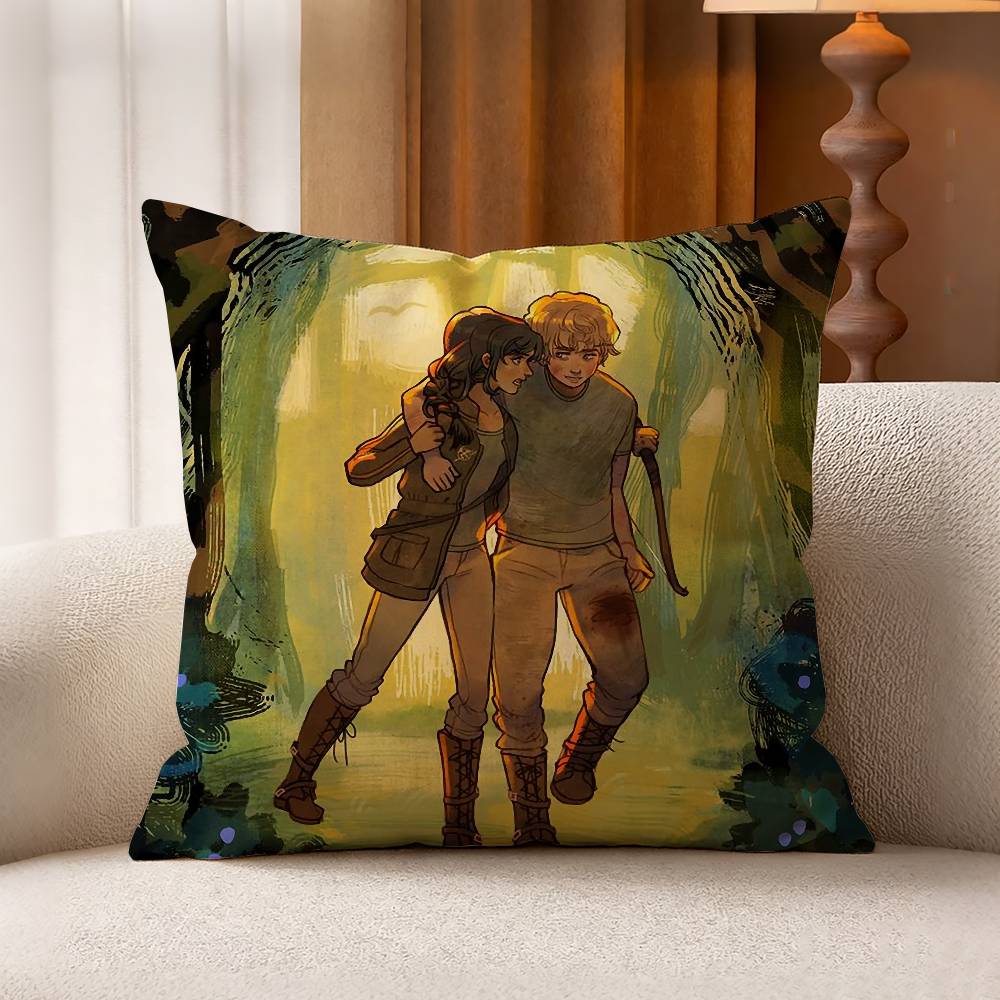 The HHunger GGames Pillow Case Pattern Printed Pillowcase For Living Room Sofa Cushion Cover