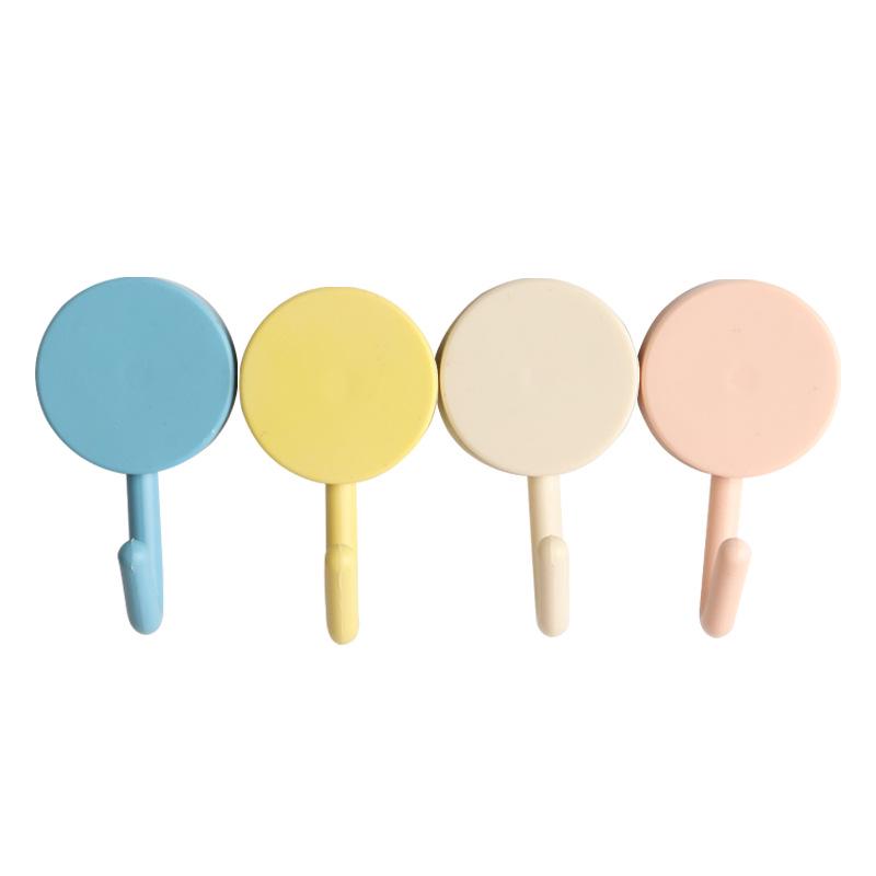 Nordic Style Traceless Round Mini Adhesive Hook for Kitchens