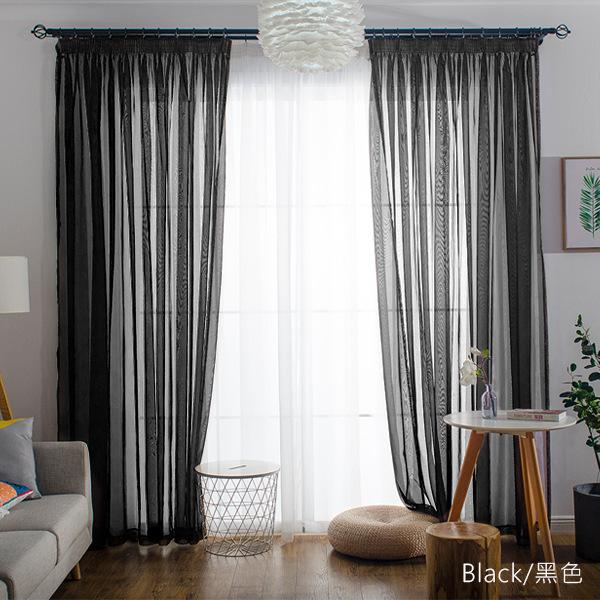 Romantic Home Decor Rose Voile Perspective Curtains Living Room Window Tulle Only Screening Curtain With Light Filtering Polyester Perfect For