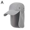 Outdoor Fisherman Hat Wide Brim Bucket Hat With Neck Cap Fishing Hiking Cover Camping Uv Adjust Y6B8