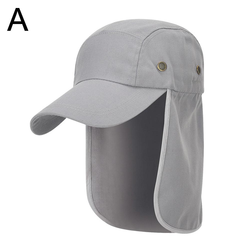 Outdoor Fisherman Hat Wide Brim Bucket Hat With Neck Cap Fishing Hiking Cover Camping Uv Adjust Y6B8