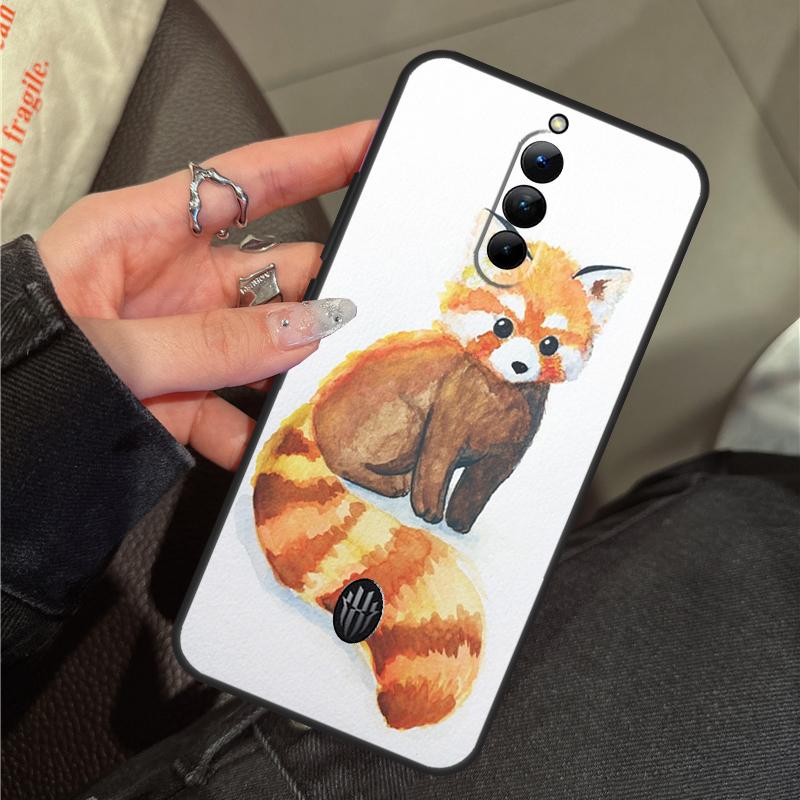 

Red Panda Cute Animal Case For ZTE Nubia RedMagic 11 10 Pro Plus 9 8 9S 8S 10S Pro 5G 5S 6S 7S 6 7 Pro 11 Air Cover Red Magic 8S Pro
