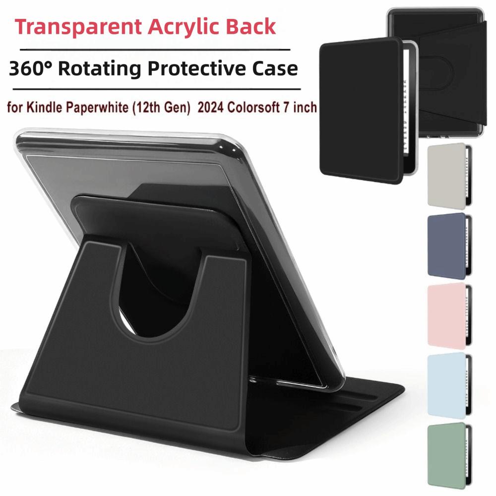 Auto Wake/Sleep Case Adjustable Acrylic e-Reader Cover for Kindle Paperwhite (12th Generation) 2026 Colorsoft 7 inch