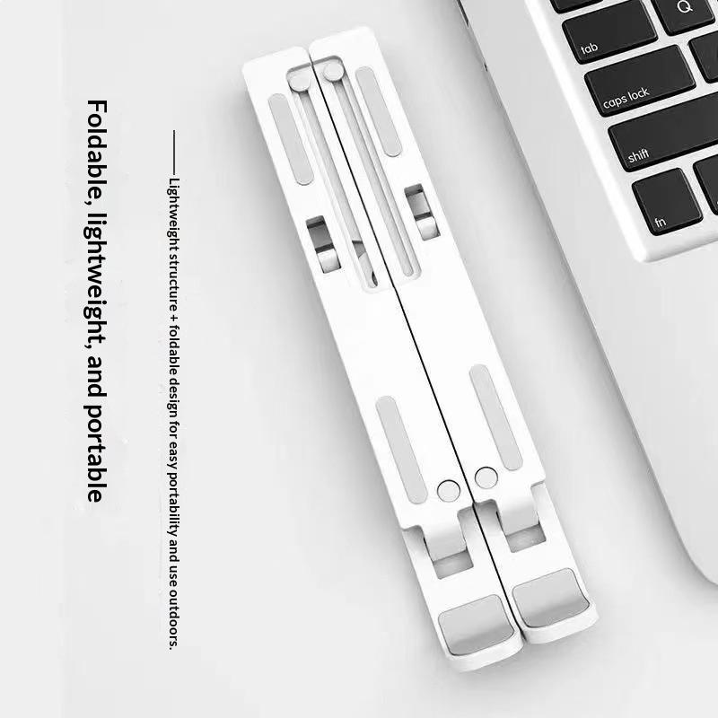10Gears Adjustable Laptop Holder Foldable Notebook Stand Portable Desktop Support For Air Pro Accessories Abs Material