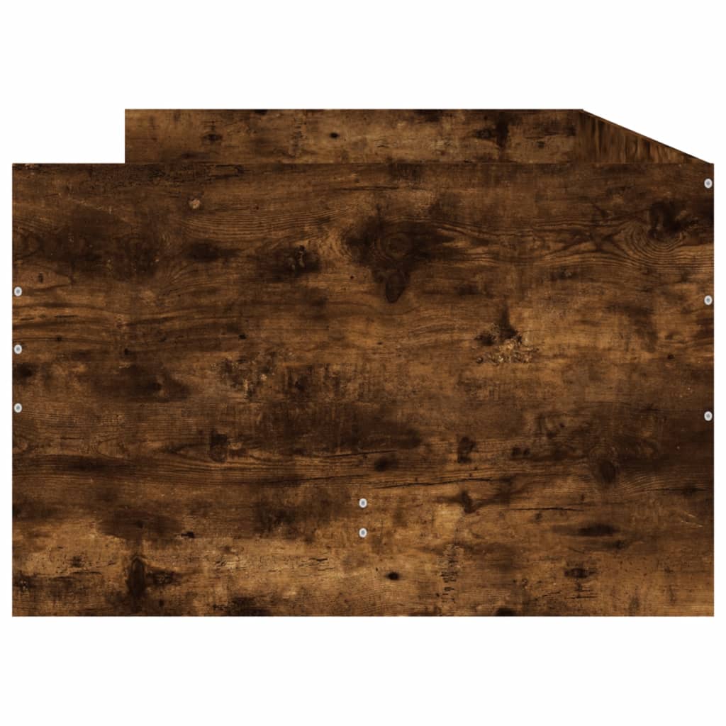 Vidaxl Rama Łóżka Z Szufladami, Przydymiony Dąb, 100X200 Cm