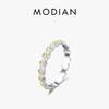 Modian S925 Sterling Silver Daisy Flower Ring - Versatile Japanese-Korean Style Sunflower Design for Women