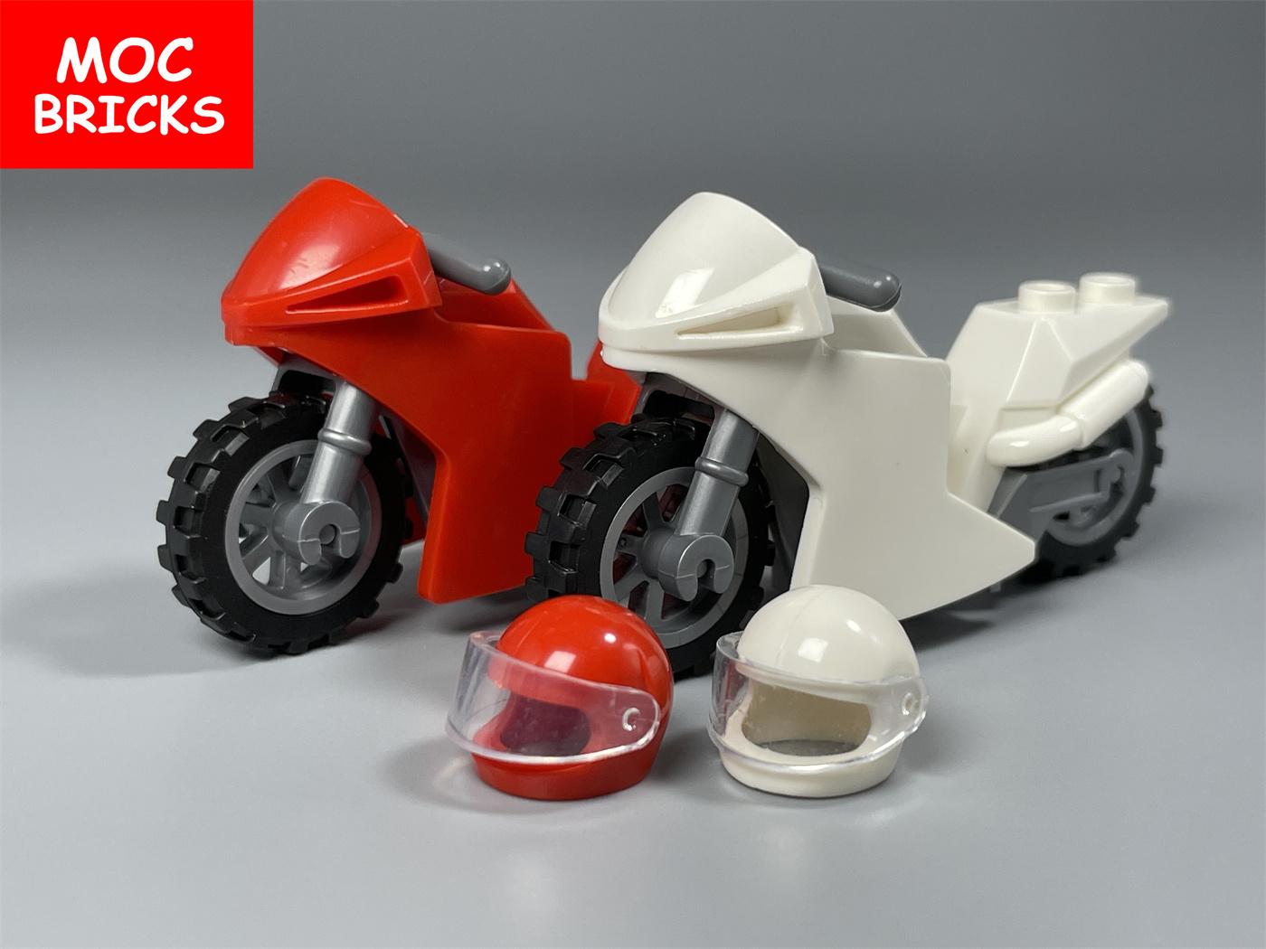 

MOC Кубики Мотоцикл Мотоцикл Кросовий Мотоцикл Для Фігурки 4 см 50860 DIY Навчальні Будівельні Блоки Іграшки Подарунки для Дітей