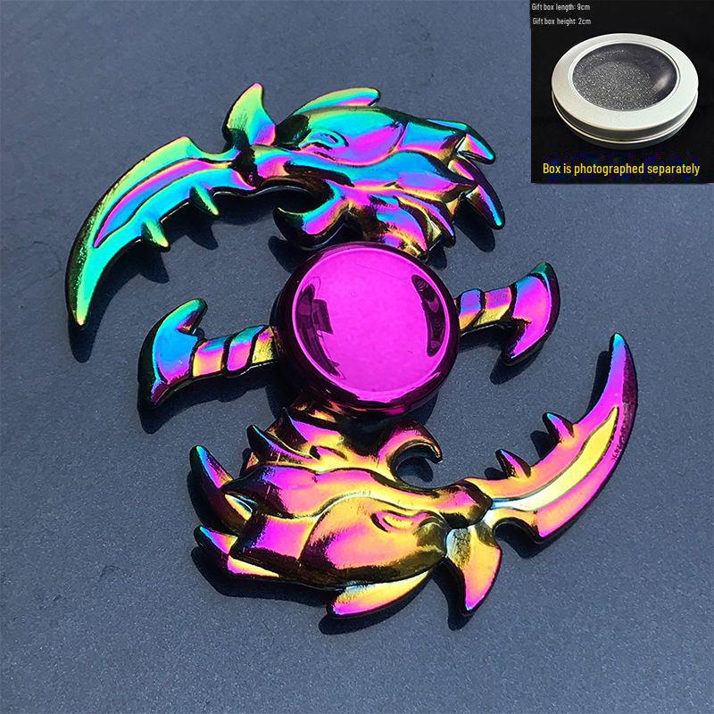 

Светящийся металлический гироскоп на палец - крутая, красочная игрушка для декомпрессии для детей и студентов