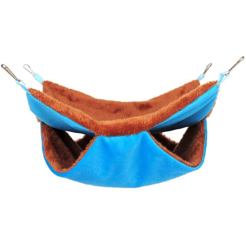 Squirrel Chinchilla Hut Double Layer 2 Tiers Soft Hanging Hamster Bed Cage Tent Parrot Hammock