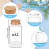 100ml Mini Glass Bottles with Cork Stoppers, Wish Message Bottles for Wedding Party Supplies, DIY Craft, Baby Shower Favors