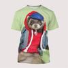 Cute Ferrets Pattern 3D Printed T-Shirt For Men Funny Animal Tees Summer Casual Short Sleeves Loose T Shirts Harajuku O-Neck Top