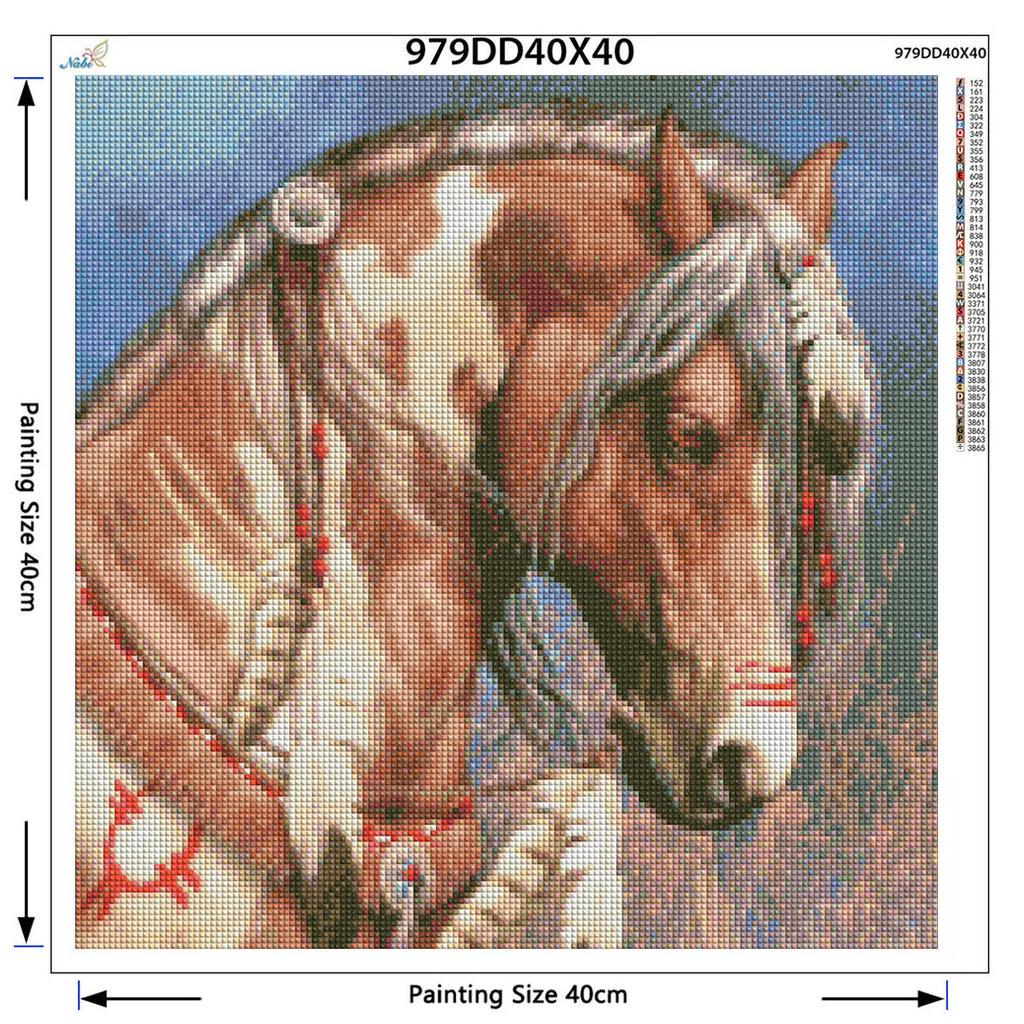 Diamantové vyšívání Zvířecí drahokamy Diamantový prodej Diy Diamond Paint Koně Ruční domácí dekorace