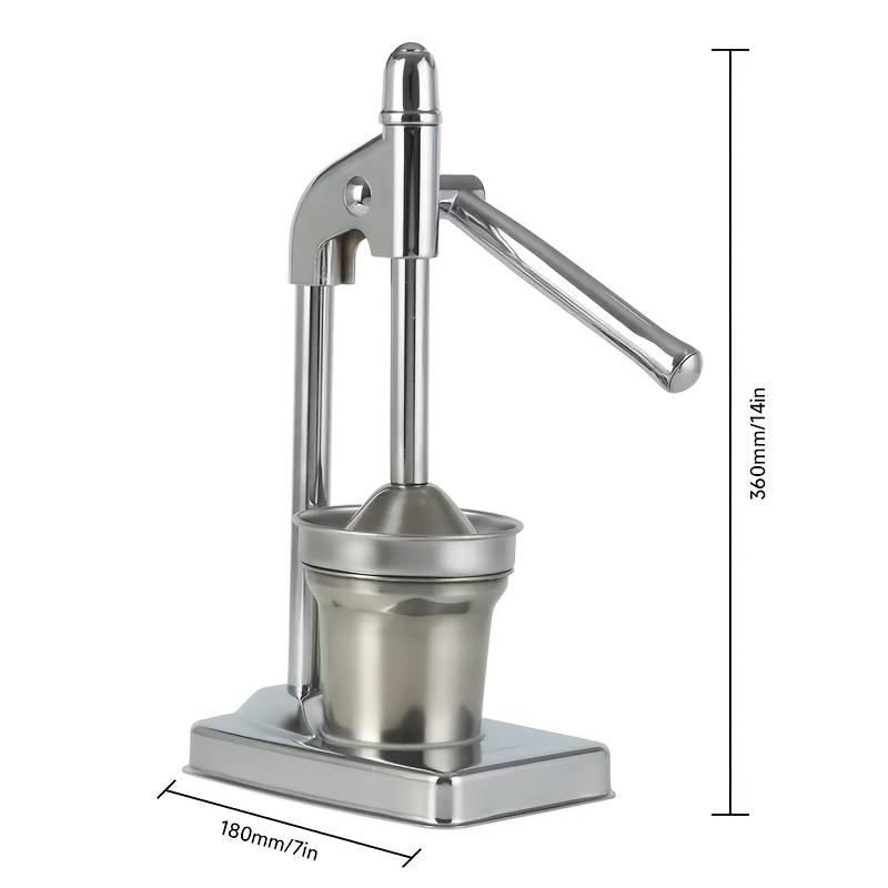 

1 шт. Премиальная ручная соковыжималка из нержавеющей стали, ручная соковыжималка для лимона, соковыжималка для фруктов с эргономичной ручкой,