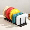 Non-Slip Pot Lid Rack Plastic Tableware Storage Shelf Cutting Board Holder  for Kitchen