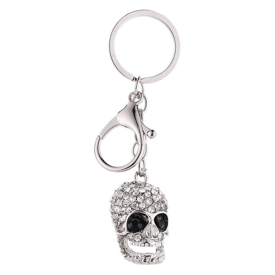 Skull Head Keychain, Ghost Head Car Key Pendant, Men's Metal Jewelry, Halloween