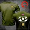 T-shirt Unisex British Special Air Service UK SAS Cecchino T-shirt Unisex Regno Unito Moda Casual Abbigliamento Maschile Maglietta Estiva
