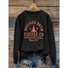 Women's Round Neck Long Sleeve Letter Print Women's Fashion T-Shirt Halloween Sweatshirt