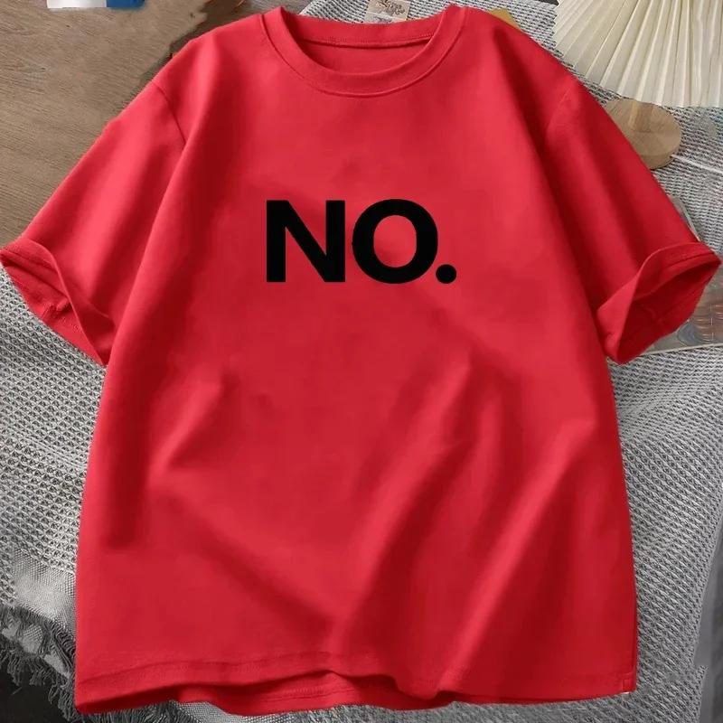 No Funny T-Shirt Summer Women's Tracksuit Round-neck Short-sleeved Tops Casual Sportswear Vintage