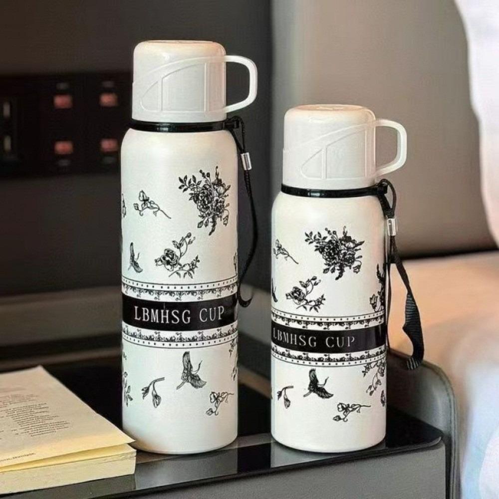 Double Layer Vacuum Thermos Cup 316 Stainless Steel Sports Kettle Portable Water Bottle  Daily Use