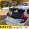 for honda fit jazz Spoiler 2014-2017 fit jazz Spoiler OYB High Quality ABSMaterial Car Rear Wing Primer Color spoiler