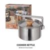 Portable Outdoor Stainless Steel Camping Kettle - Perfect for Hiking, Fishing, Picnics, and Self-Driving Trips