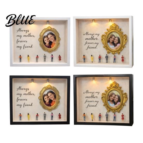 Anniversary Gift Idea DIY Mini Museum Silhouette Box Personalized Photo Memory Display Case with