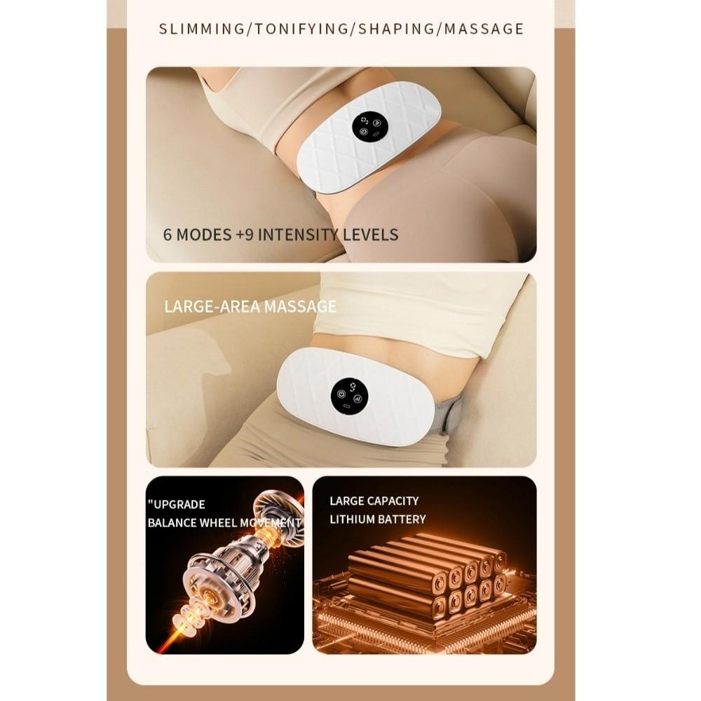 High-Frequency Fat Burning Massage Device Abdominal Massage Belt for Muscle Toning & Cellulite