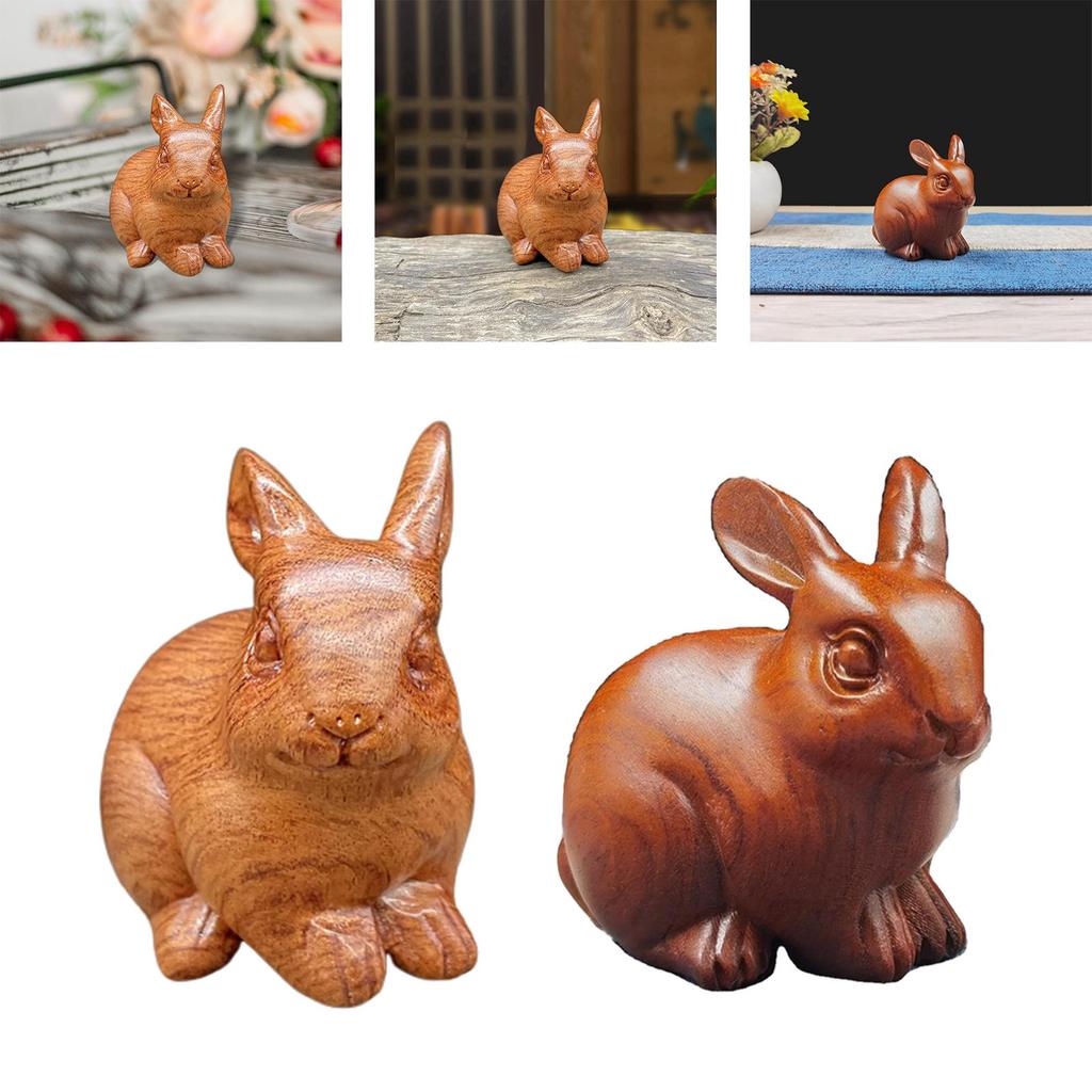 Rabbit Figurine Ornament Rabbit Figurine Art Home Furnishing Decoration Rabbit Statue Decor for Garden Living Room Bedroom Home