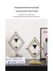 Creative Geometric Hourglass Ornament: Luxury Soft Furnishings for Office or Study Decor