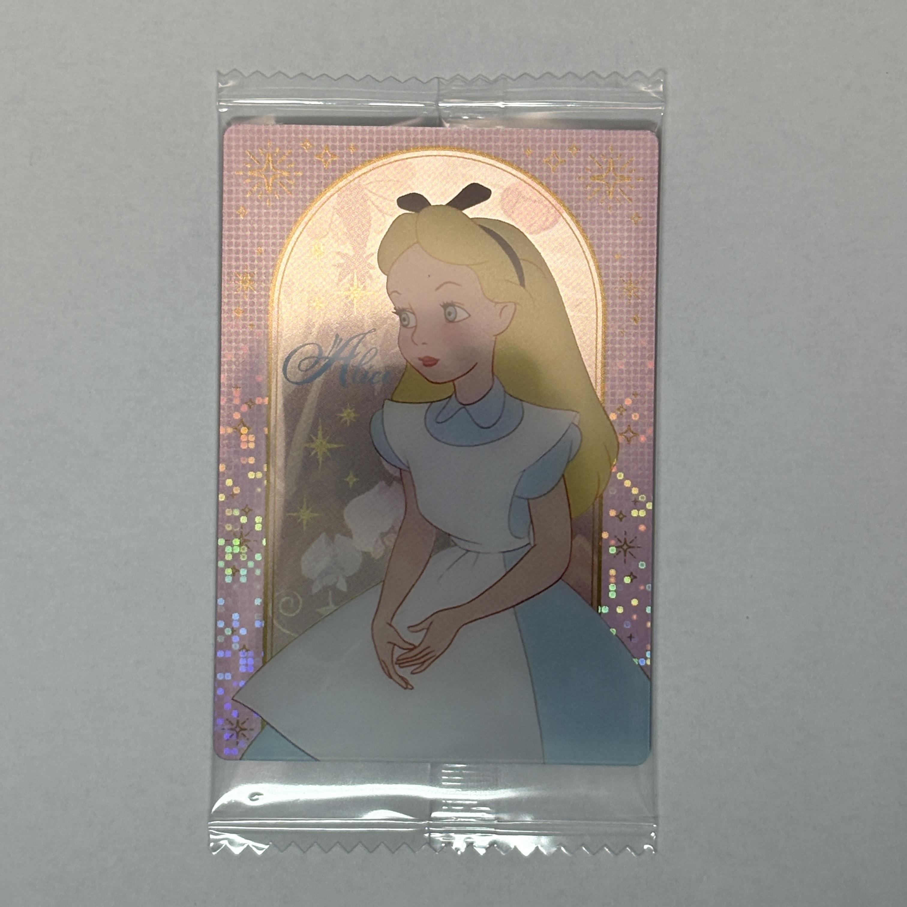 Disney Alice in Wonderland Wafer Card Bandai Japan One Size разноцветный
