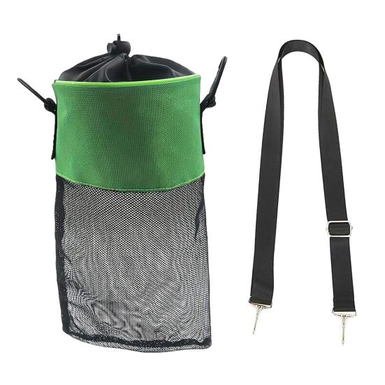 Mesh Clothespin Bag Holder with Drawstring Closure Breathable Moisture Resistance Large-Capacity Clothespin Storage Organizer