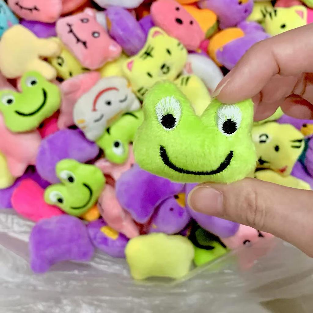 50Pcslot Cute Animal Doll Mini Stuffed Toy Cartoon Plush Doll Claw Machine Doll Accessories Toys Gift
