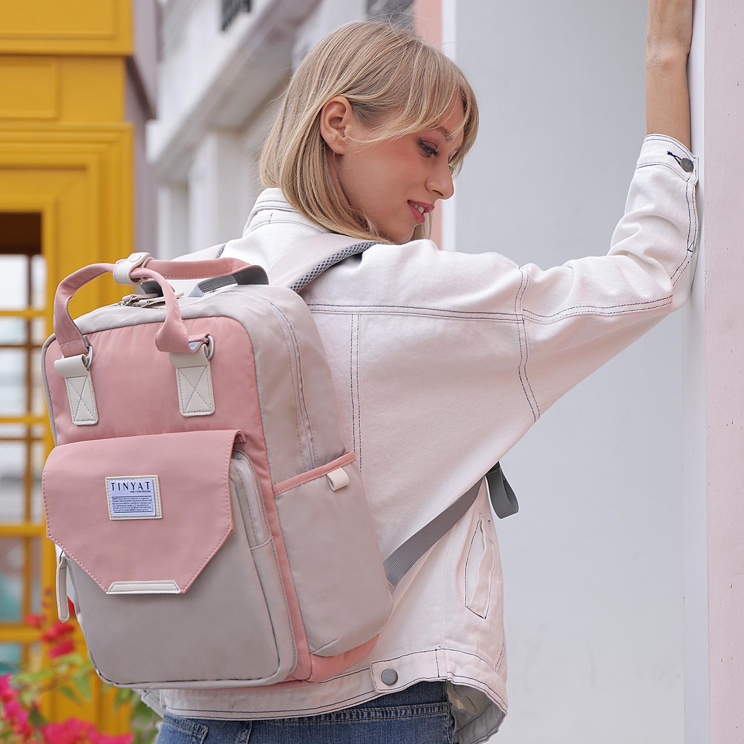 TINYAT Candy женский холщовый рюкзак — фото 7