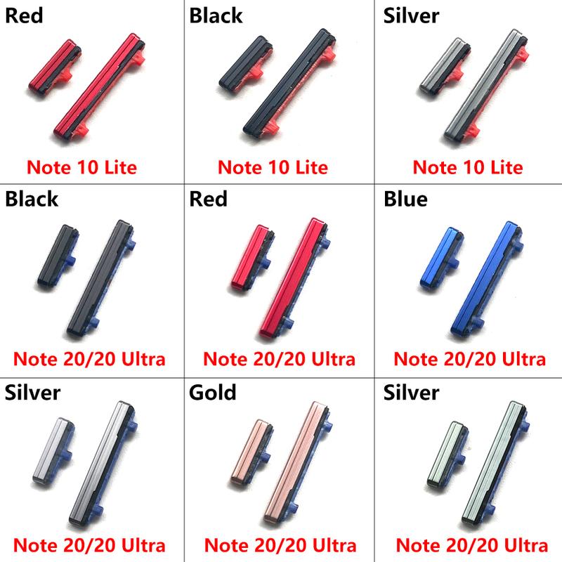 NEW Replacement Power Button + Volume Side Button Repair Parts For Samsung Note 10 Lite / Note 20 Ultra / S7 Plus SM T970