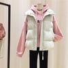 Piumino caldo alla moda di grandi dimensioni da donna corto in stile coreano per studenti autunno e inverno gilet ampio tutto-fiammifero