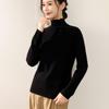 Winter 2025: Loose Casual Wool Sweater with Half-High Collar & Rolled Hem