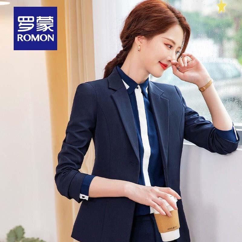 ROMON Women s Business Elegant Slim Fit Blazer XL