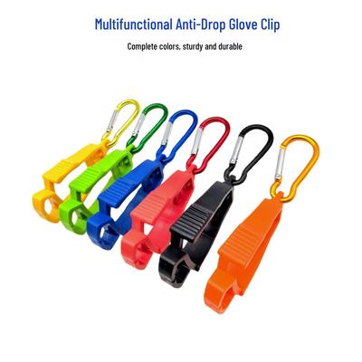 Kunststoff Anti-Verlust Handschuhclip mit Metallkarabiner für Arbeitsschutz