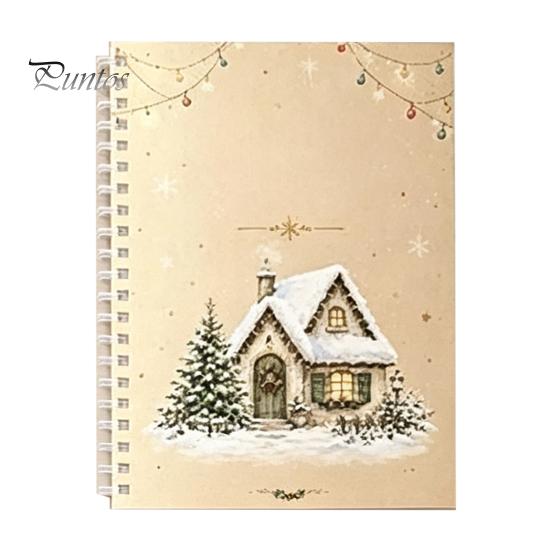 Gift Card Organizer Holder Christmas Book, 8x6 Inch Spiral Bound Holiday Keepsake Booklet, Festival Storage Book Merry Greeting Album for Xmas
