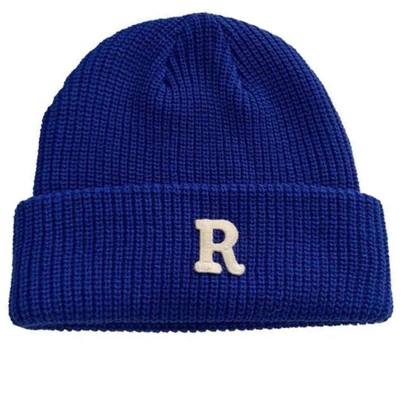 Popular Letter Beanie Hat for Female Y2K Girl Winter Autumn Thick Crochet Hat Soft Breathable Women Casual Skull Cap