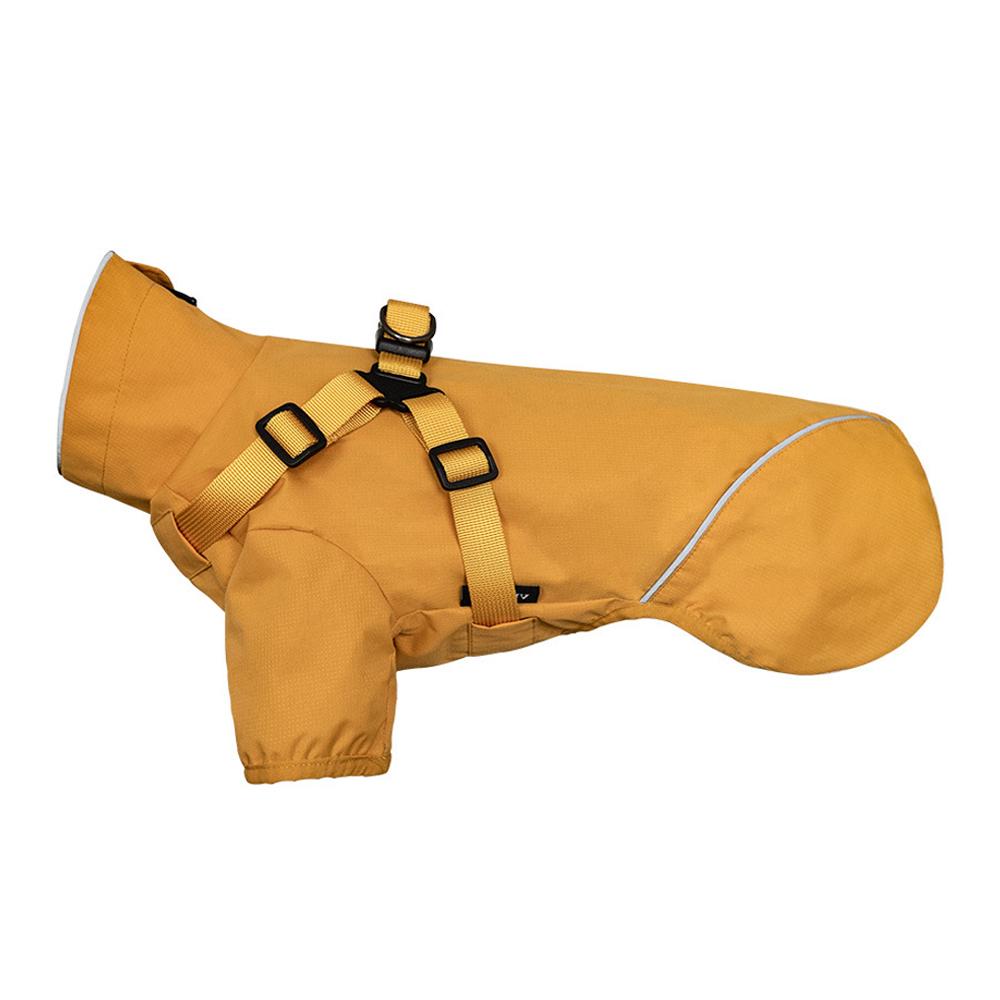 Waterproof Dog Rain Jacket With Harness Safety Reflective Dog Raincoat For Small Dogs Pet Outdoor Jackets For Jungle Camping