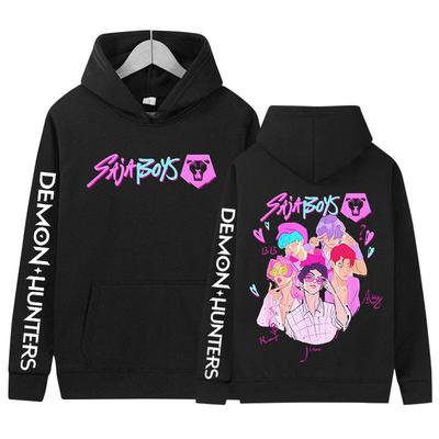 K-pop Saja Boys Demon Hunters Movie Graphic Hoody Men Women Clothing Fashion Oversized Sweatshirt Retro Aesthetic Fleece Hoodies