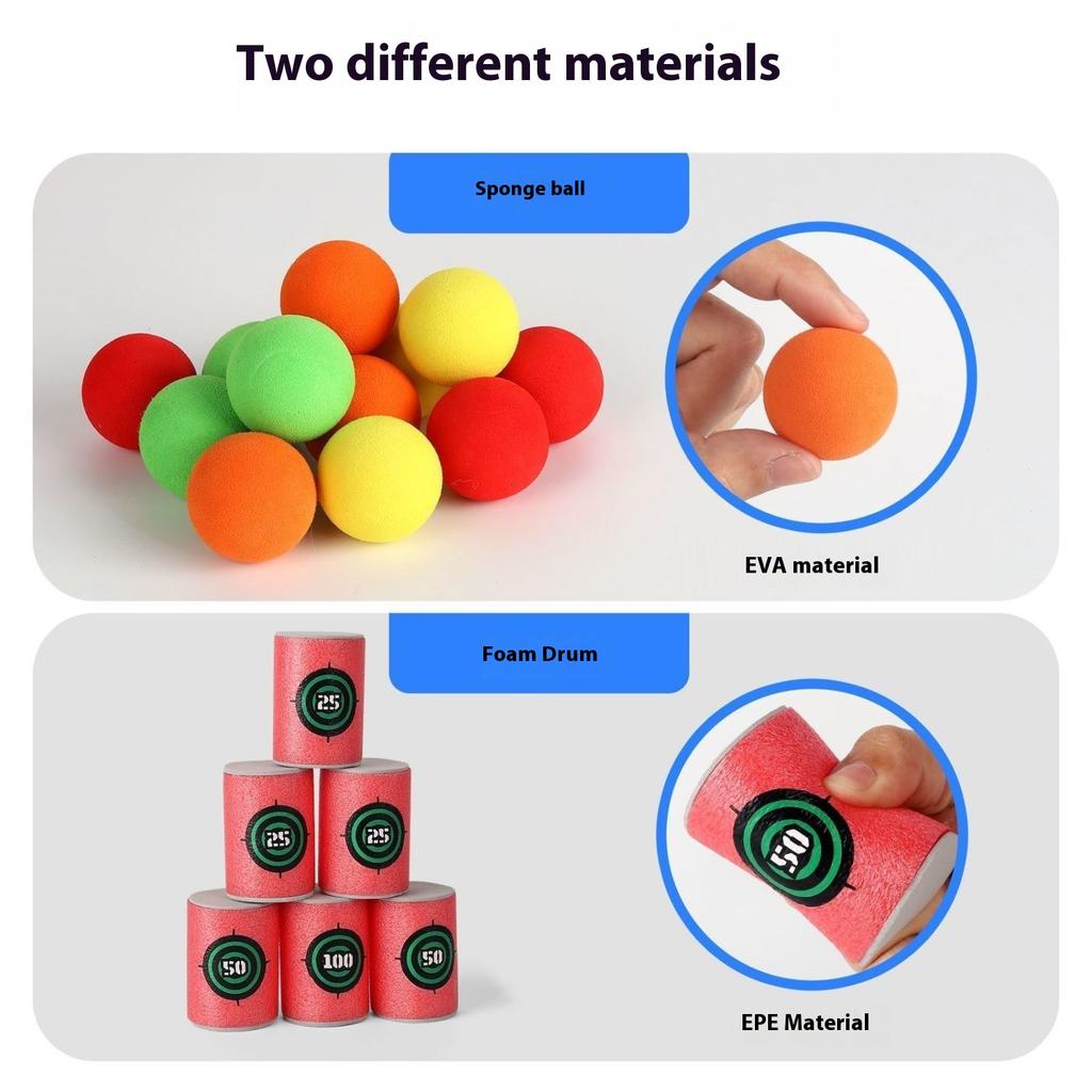 Children's Bow and Arrow Crossbow Dart Board Sticky Ball Target Shooting Outdoor Indoor Toys